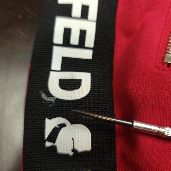 Karl Lagerfeld Mens XS Joggers Red Drawstring Pockets‎ Logo Side Stripe Pants - Picture 13 of 14